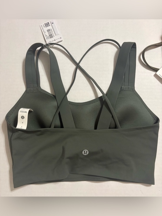 lululemon athletica Other - NWT lululemon like a cloud bra palm Deco dark green sz 6 longline $68 d/dd